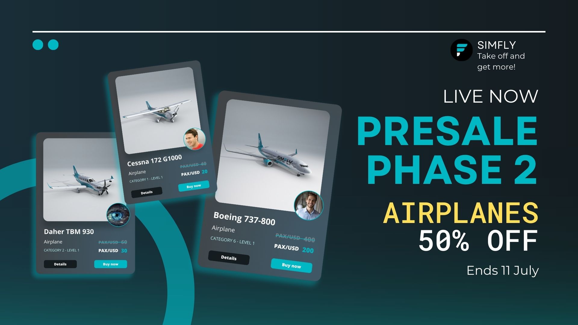 Phase 2 | All airplanes 50% OFF