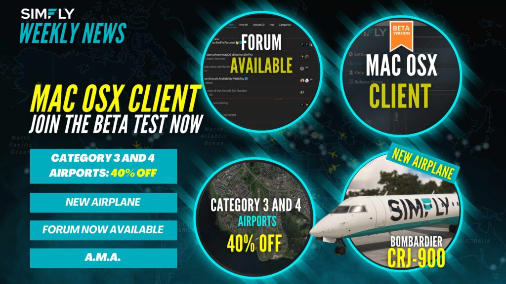 MacOS Client Beta, Airport Offers, New Aircraft, More