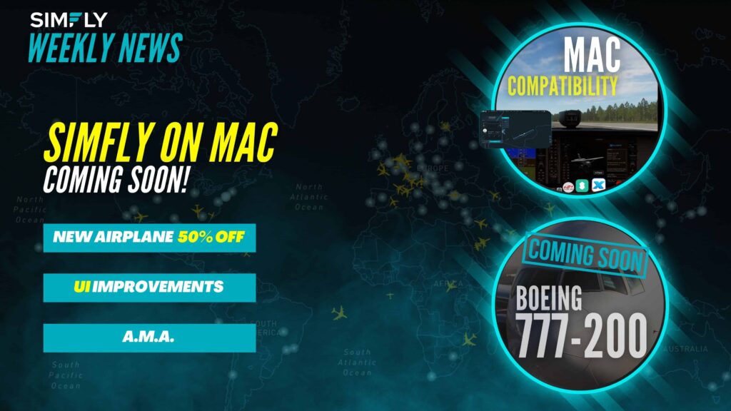 SimFly on Mac, platform redesign, and new aircraft!